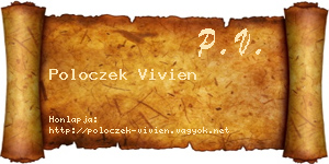 Poloczek Vivien névjegykártya